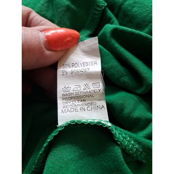 Unbranded Christmas Pajamas Unisex Size 2 XL Green Top Red/ White Bottoms - Picture 6 of 10